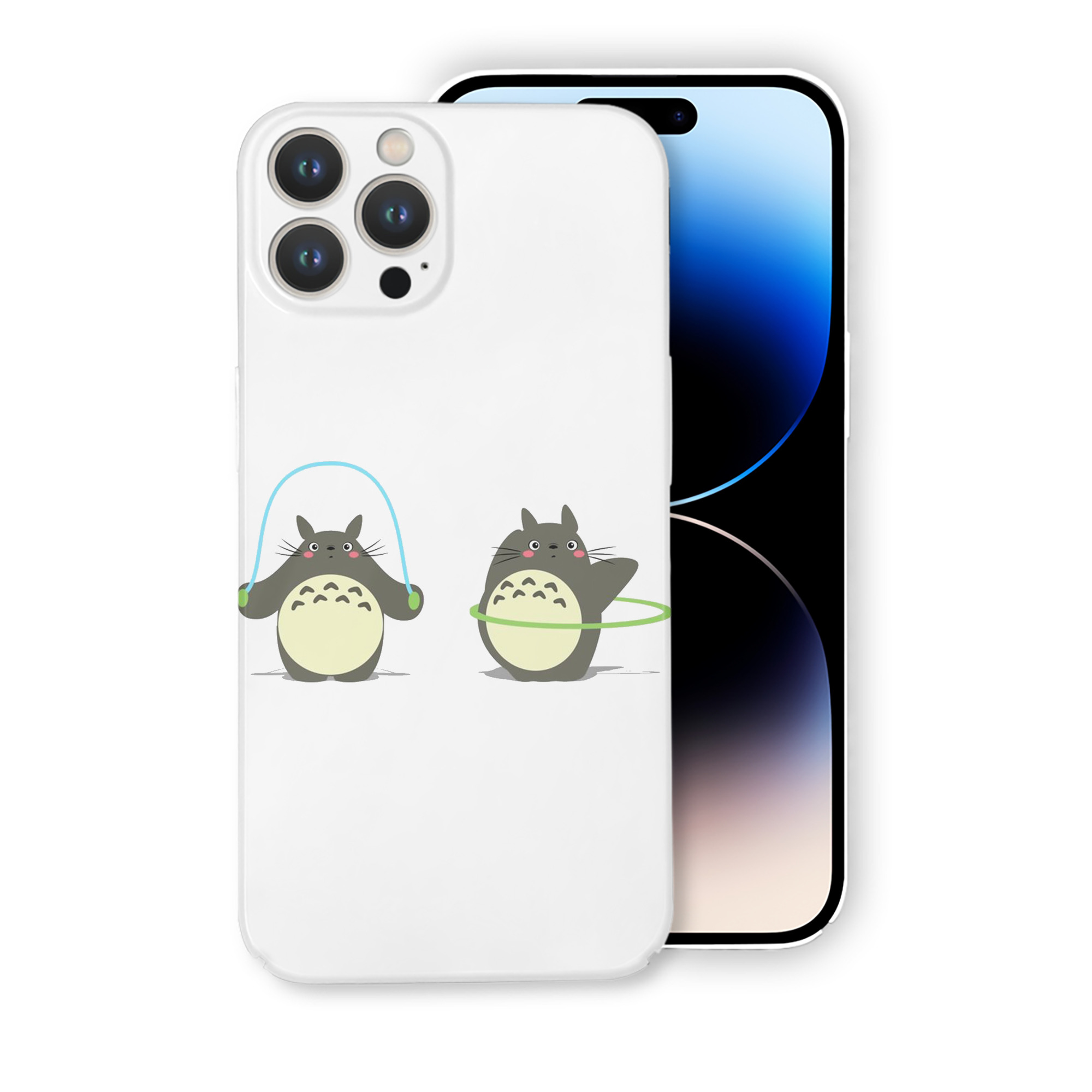 （画像用） となりのトトロ 草壁メイ 草壁サツキ My Neighbor Totoro Satsuki Kusakabe Mei Kusakabe 【iPhone 14シリーズ対応】ハードケース